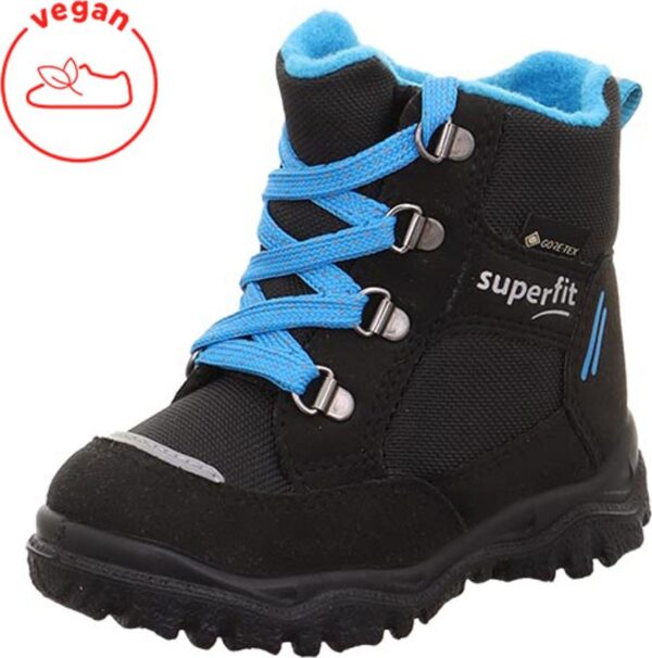 Chlapecké zimní boty HUSKY1 Black/Light Blue Gore-Tex