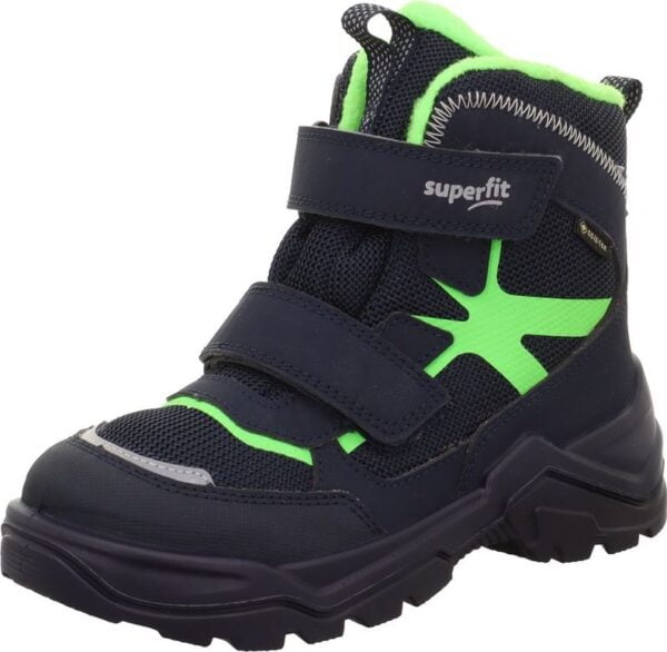 Chlapecké zimní boty SNOW MAX Blue/Light Green Gore-TEX