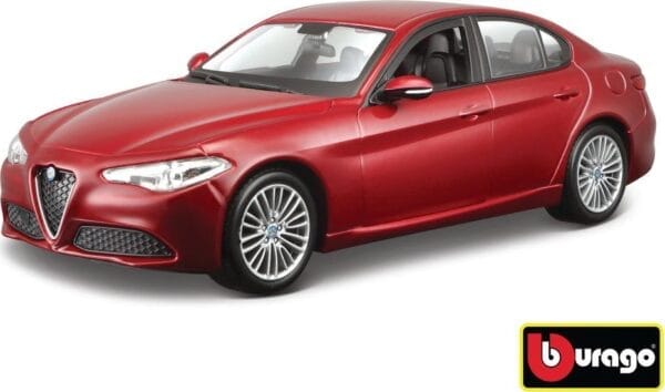 Bburago 1:24 Alfa Romeo Giulia (2016) Metallic Red