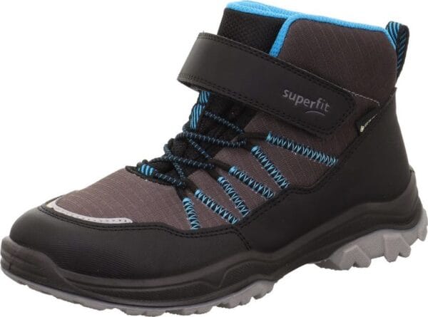 Chlapecké zimní boty JUPITER Black/Turquoise Gore-Tex