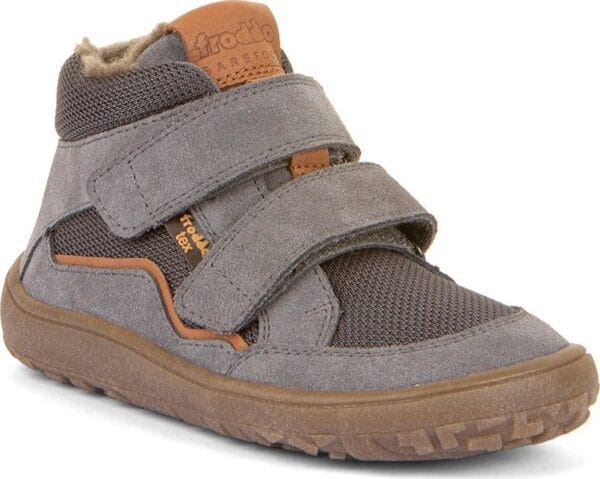 Dětské zimní barefoot boty TEX WOOL Gray