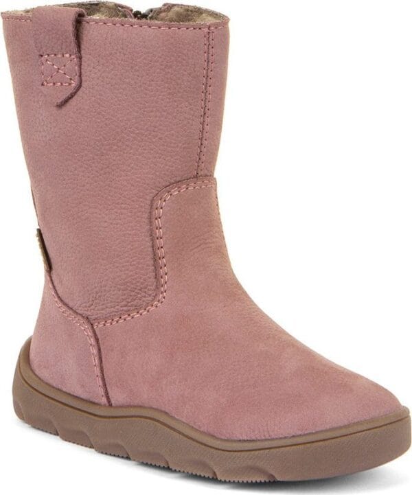 Dívčí zimní barefoot kozačky ZERU TEX BOOT Dark Pink